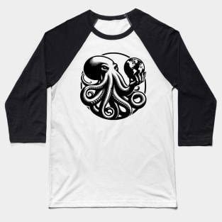 Dominating Octopus! Baseball T-Shirt